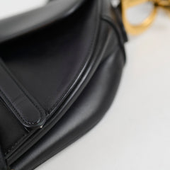 Christian Dior Medium Saddle Leather Black