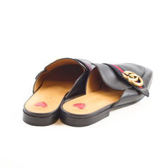 Gucci Pricetown Mules Leather Black - Size 36