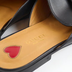 Gucci Pricetown Mules Leather Black - Size 36