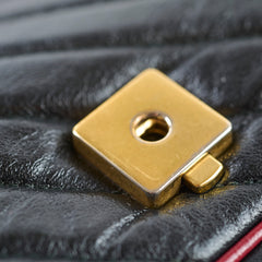 Gucci Gucci Medium GG Marmont Flap Chevron Navy/Red