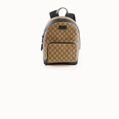 Gucci Small Eden Backpack GG Supreme Canvas Beige/Ebony