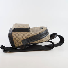 Gucci Small Eden Backpack GG Supreme Canvas Beige/Ebony