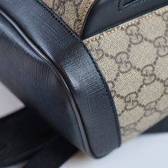 Gucci Small Eden Backpack GG Supreme Canvas Beige/Ebony