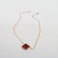 Van Cleef & Arpels VCA Magic Alhambra Prince Edition Carnelian Necklace
