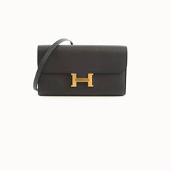 Hermes Constance To Go Black Epsom GHW 2025