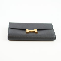Hermes Constance To Go Black Epsom GHW 2025