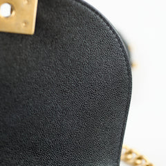 Chanel Half Moon Boy Bag Shiny Caviar Black (microchip)