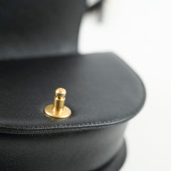 Chanel Half Moon Boy Bag Shiny Caviar Black (microchip)