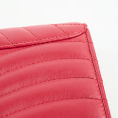 Louis Vuitton New Wave Long Wallet Leather Rouge