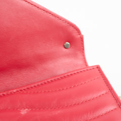 Louis Vuitton New Wave Long Wallet Leather Rouge