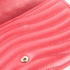 Louis Vuitton New Wave Long Wallet Leather Rouge