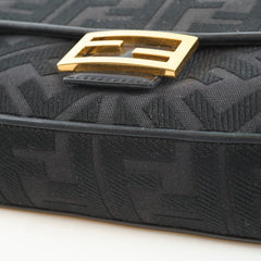 Fendi Medium Baguette Zucca Black