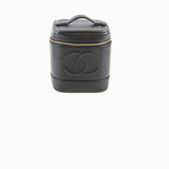 Chanel Vintage Timeless Vanity Bag Caviar Black