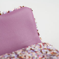 Chanel Mini Sequin Flap Pink/Lavender/White - 2026 Spring Collection