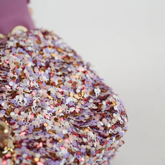 Chanel Mini Sequin Flap Pink/Lavender/White - 2026 Spring Collection