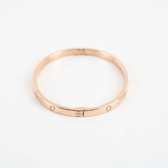 Hermes Cartier Small Model Love Bracelet Rose Gold Size 16