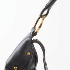 Gucci Leather Hobo Bag Black