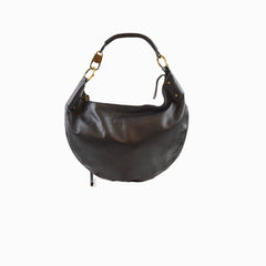 Gucci Leather Hobo Bag Black