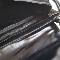 Gucci Vintage Nubuck Shoulder Bag Black
