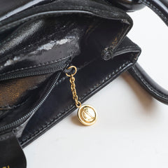 Gucci Vintage Nubuck Shoulder Bag Black