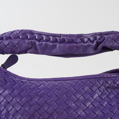Bottega Veneta Intrecciato Purple Hobo with Wallet