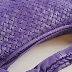 Bottega Veneta Intrecciato Purple Hobo with Wallet