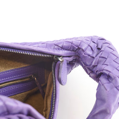 Bottega Veneta Intrecciato Purple Hobo with Wallet