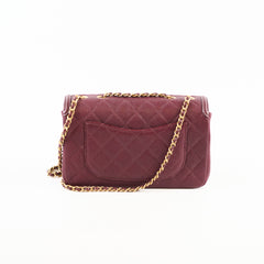 Chanel CC Filigree Flap Caviar Burgundy