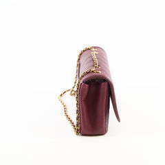 Chanel CC Filigree Flap Caviar Burgundy