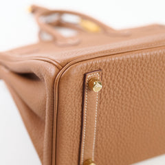 Hermes Birkin 25 Gold GHW Togo - Stamp Z