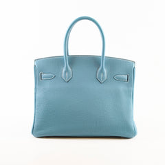 Hermes Birkin 30 Blue Jean Togo - P Stamp 2012