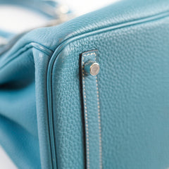 Hermes Birkin 30 Blue Jean Togo - P Stamp 2012