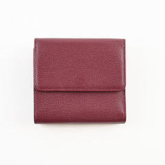Chanel Vintage Small Flap Wallet Burgundy