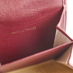 Chanel Vintage Small Flap Wallet Burgundy