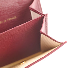 Chanel Vintage Small Flap Wallet Burgundy