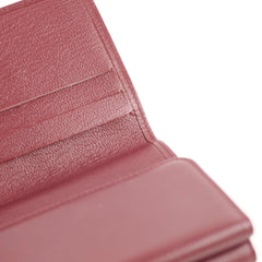 Chanel Vintage Small Flap Wallet Burgundy