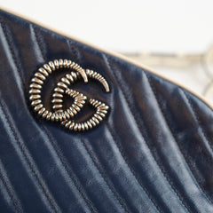 Gucci GG Marmont Small Torchon Camera Bag Navy