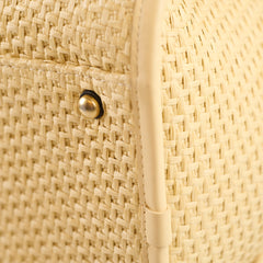 Chanel Deauville Shopping Tote Raffia Beige/Black