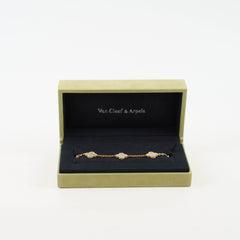 Van Cleef and Arpels 5 Motif MOP Bracelet