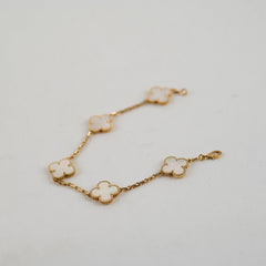 Van Cleef and Arpels 5 Motif MOP Bracelet