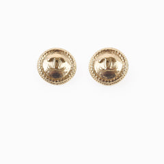 Chanel Stud Earrings Gold