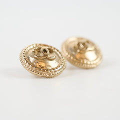 Chanel Stud Earrings Gold