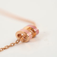 Hermes Mini Pop H Rose Pendant Necklace