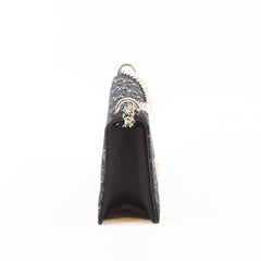 Christian Dior Crystal Embellished Diorama Oblique Black