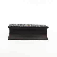Christian Dior Crystal Embellished Diorama Oblique Black