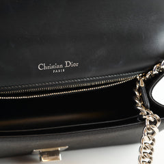 Christian Dior Crystal Embellished Diorama Oblique Black