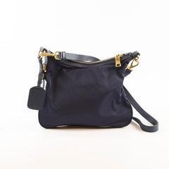 Prada Tessuto Nylon Saffiano Vela Navy