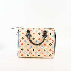 Louis Vuitton Game On Speedy 25 Bandouliere Cream