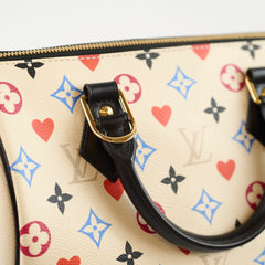Louis Vuitton Game On Speedy 25 Bandouliere Cream