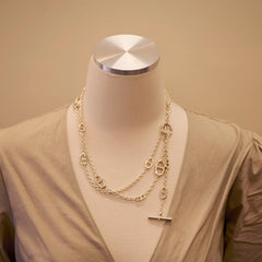 Hermes Farandole Necklace 120 Sterling Silver